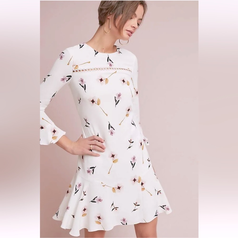 NWT 🕊 Anthropologie Shoshanna Bridal Style Floral Dress $415 🕊